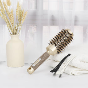 AIMIKE Round Hair Brush back view showcasing barrel size