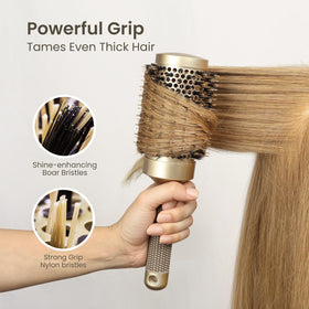 AIMIKE Round Hair Brush close-up of barrel