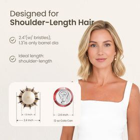 AIMIKE Round Hair Brush ergonomic handle design