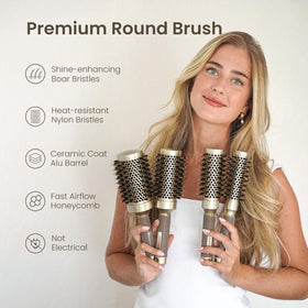 AIMIKE Round Hair Brush in lifestyle setting