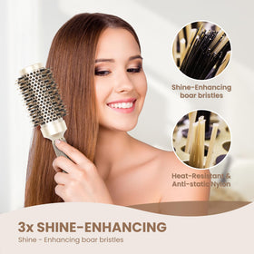 AIMIKE Round Hair Brush in lifestyle setting