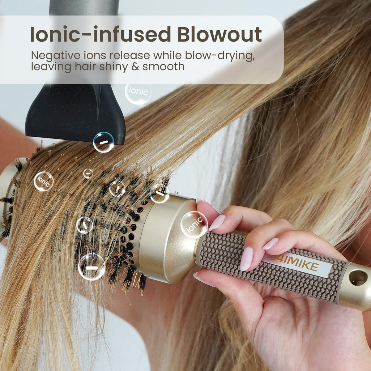 AIMIKE Round Hair Brush packaging
