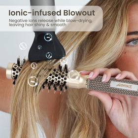 AIMIKE Round Hair Brush packaging display
