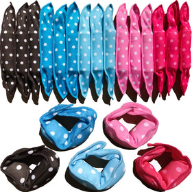 Aimin Hair Heatless Curlers 30 pcs pink sponge rollers front view