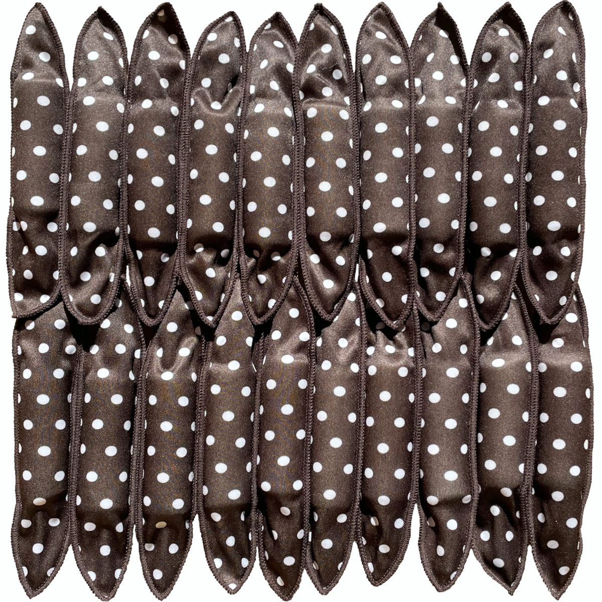 Aimin Hair Heatless Curlers black foam rollers set front view