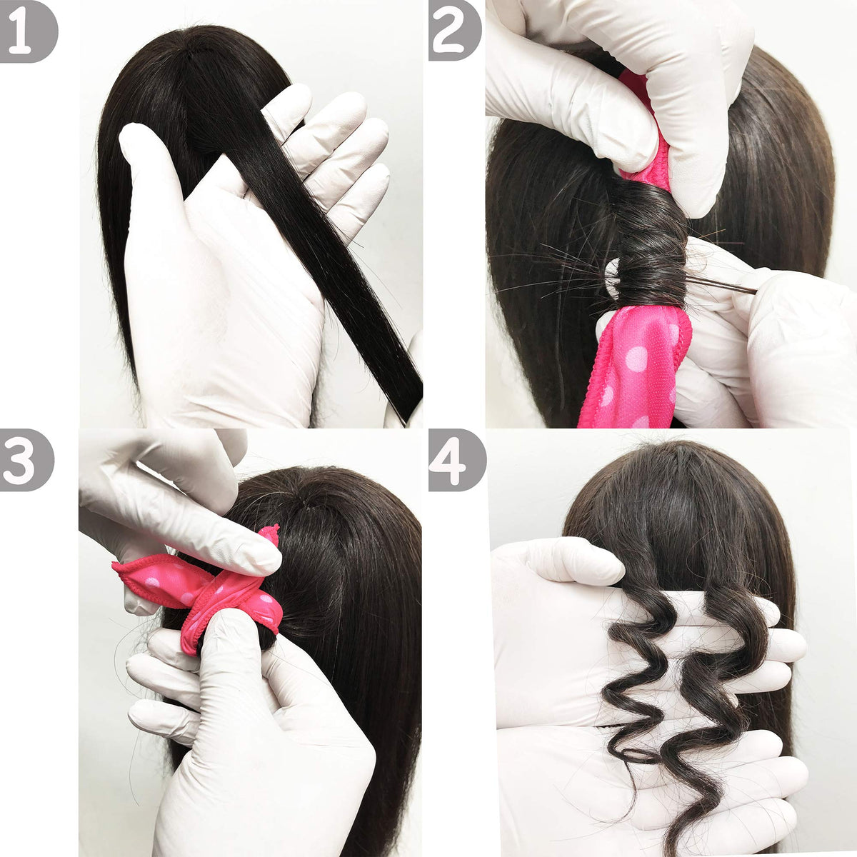 Aimin Hair Heatless Curlers displayed in packaging