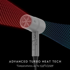 Aina Diffuser Hair Dryer side view with controls