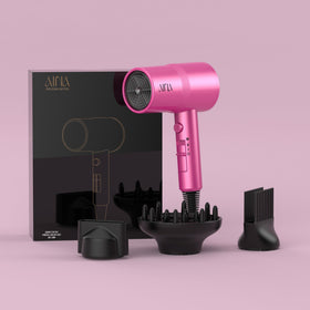Aina Hair Dryer accessories including diffuser and comb