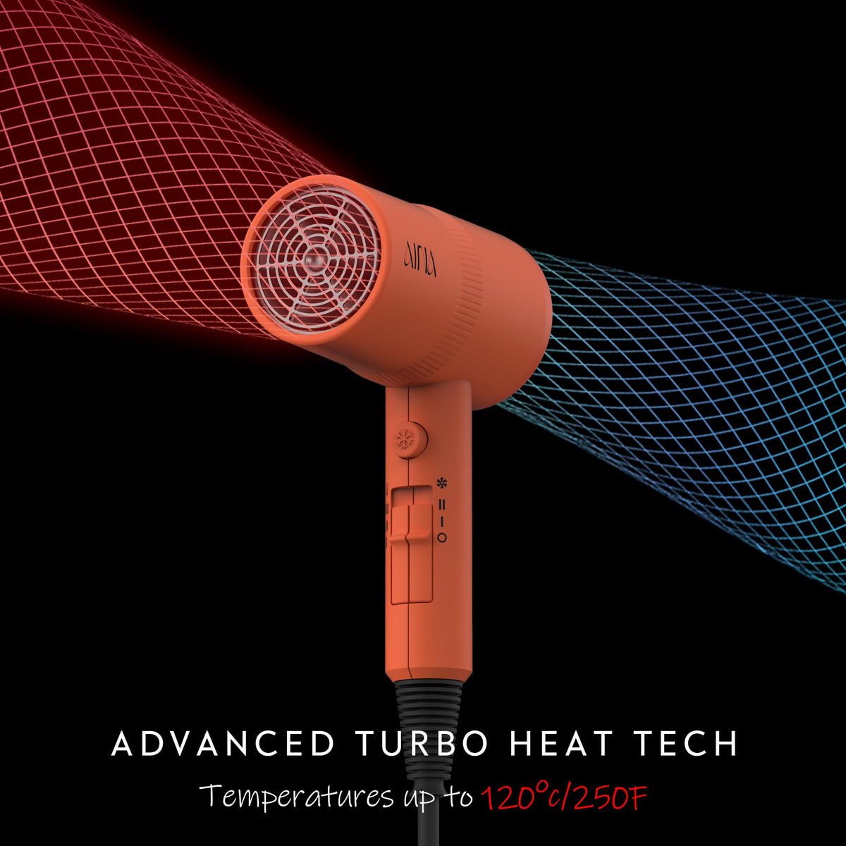 Aina Hair Dryer back view showing airflow filter