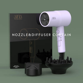Aina Hair Dryer controls for heat and speed settings