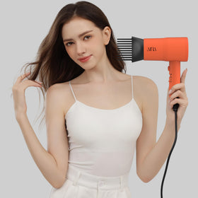 Aina Hair Dryer package showing included accessories