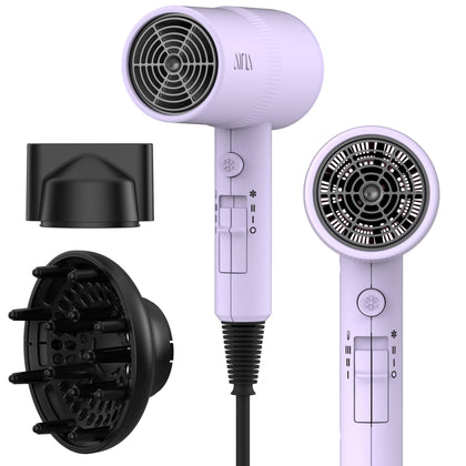 Aina Hair Dryer purple model front view