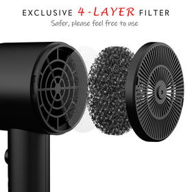 Aina Hair Dryer side view showcasing ceramic coating