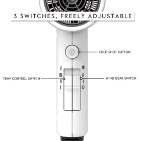 Aina Hair Dryer side view with controls