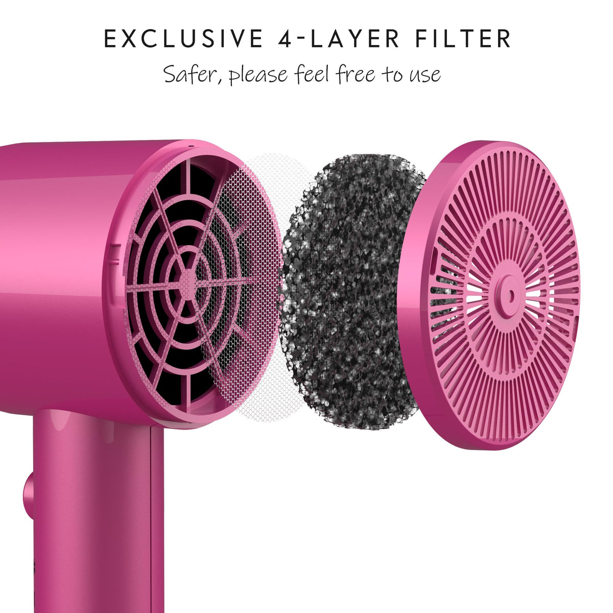 Aina Hair Dryer with concentrator attachment