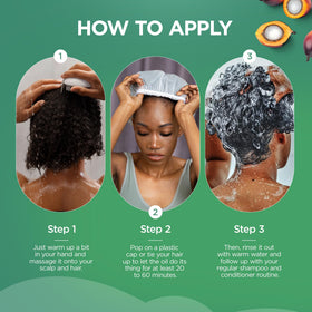 AIPILER Batana Oil Paste lifestyle scene with hair care products