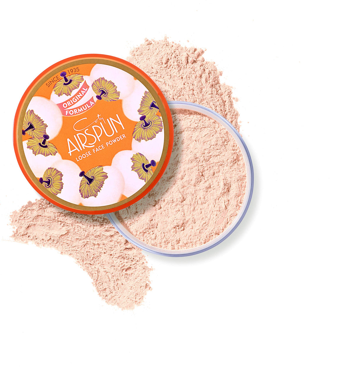 Airspun Loose Face Powder translucent packaging details