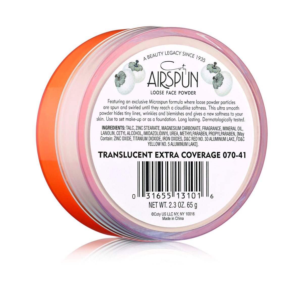 Airspun Loose Face Powder translucent powder texture close-up