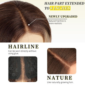AISI HAIR 26 Inch blonde wig back view highlighting length