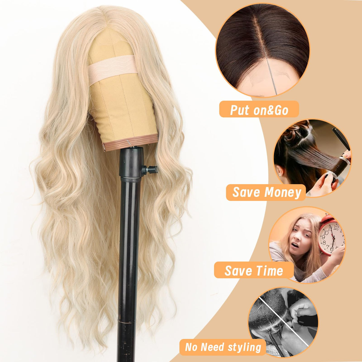 AISI HAIR 26 Inch wig lace hairline close-up