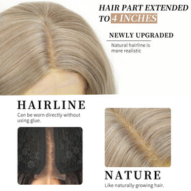 AISI HAIR Ash Blonde Wig packaging with clear instructions