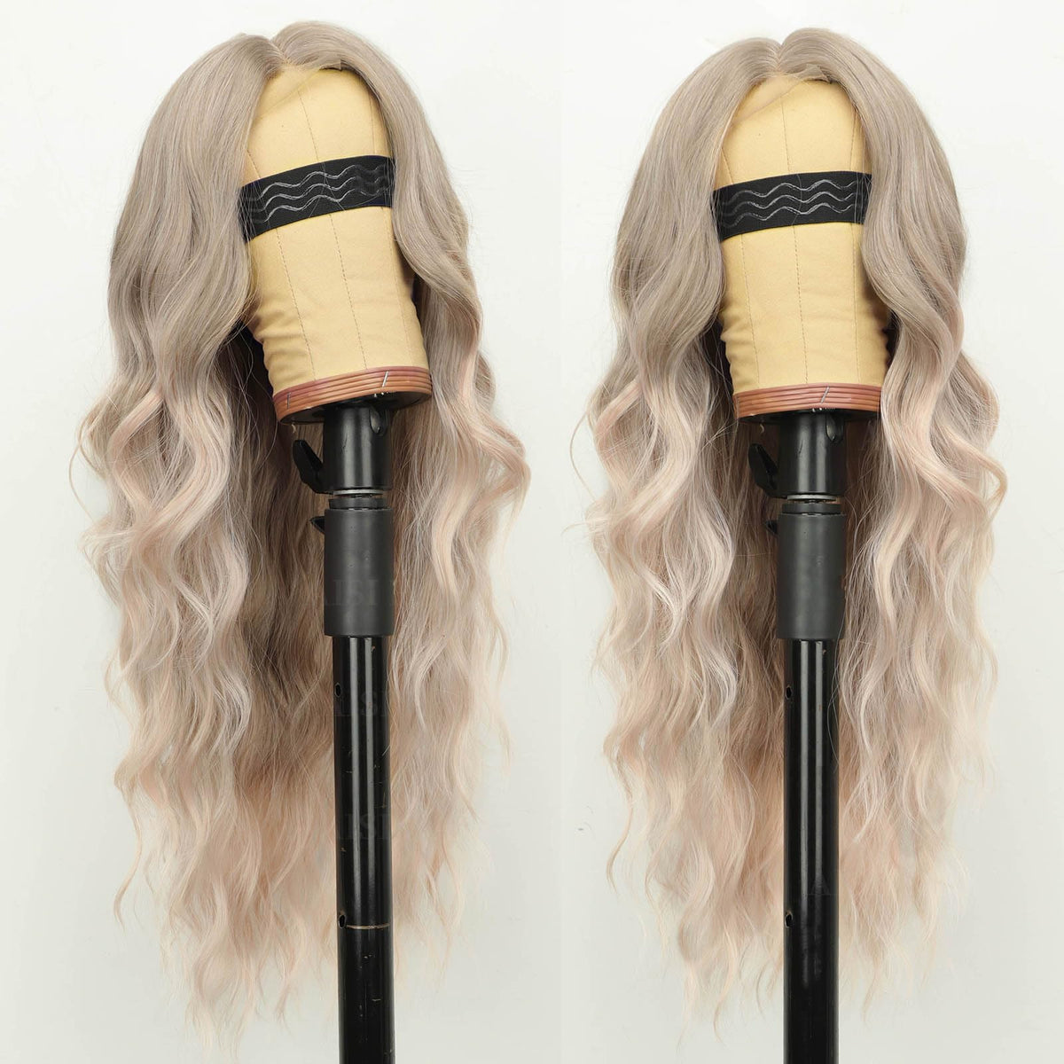 AISI HAIR Ash Blonde Wig side view highlighting lace hairline