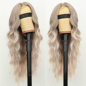 AISI HAIR Ash Blonde Wig side view highlighting lace hairline