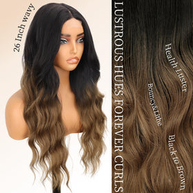 AISI HAIR brown wig showing lace hairline