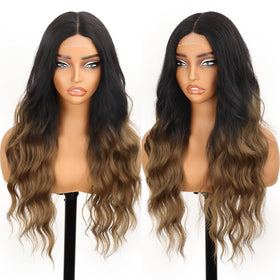 AISI HAIR long wavy wig side view