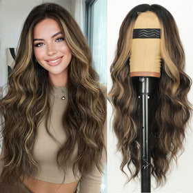 AISI HAIR Mixed Blonde Wig 26 Inch front view