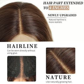 AISI HAIR Ombre Blonde Wig back view highlighting length
