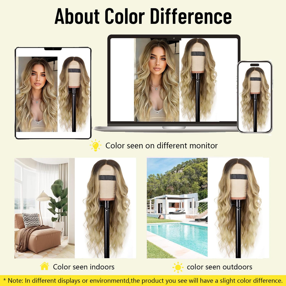 AISI HAIR packaging for 26 Inch blonde wig