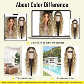 AISI HAIR packaging for 26 Inch blonde wig