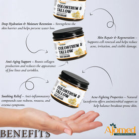 AJOMED COSMETICS Colostrum & Tallow Face Moisturizer lifestyle scene