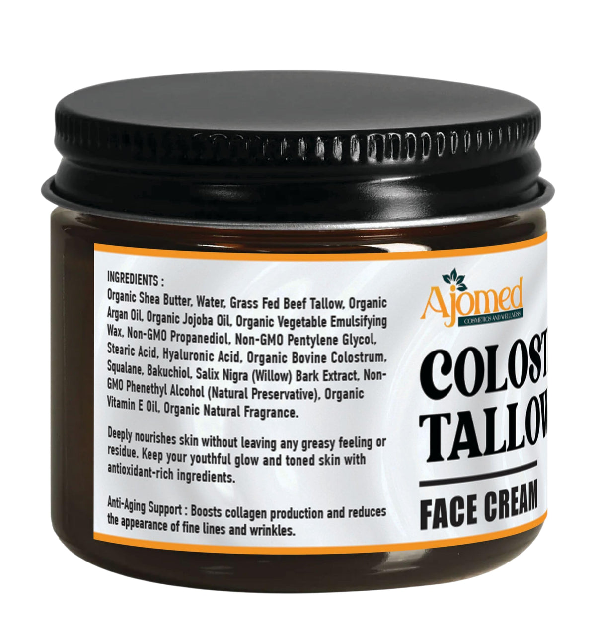 AJOMED COSMETICS Colostrum & Tallow Face Moisturizer texture close-up