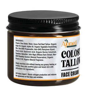 AJOMED COSMETICS Colostrum & Tallow Face Moisturizer texture close-up
