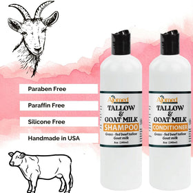 AJOMED COSMETICS Tallow and Goat Milk Conditioner bottle front view