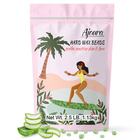 Ajoura Aloe Hard Wax Beads 2.5 lb green packaging front view