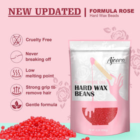 Ajoura Hard Wax Beads application on skin