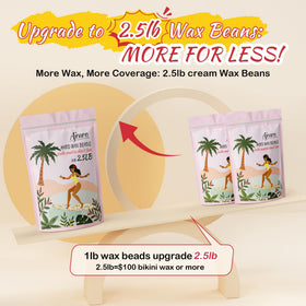 Ajoura hard wax beads packaging with product details