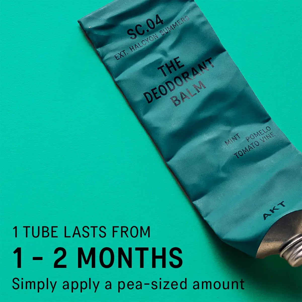 AKT Deodorant Balm Halcyon Summers 50mL application on skin