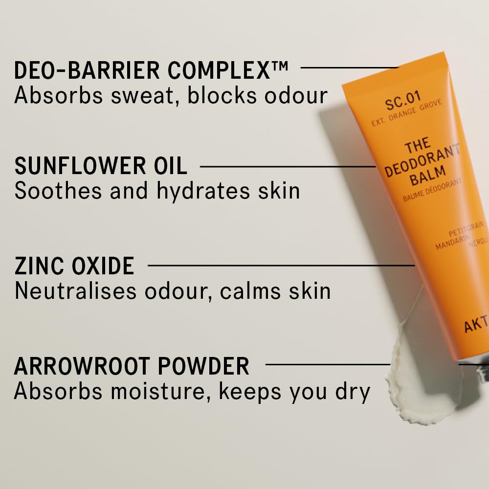 AKT Deodorant Balm SC.01 Orange Grove application on skin