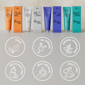 AKT Deodorant Balm SC.02 After Thunder 50mL with other personal care products