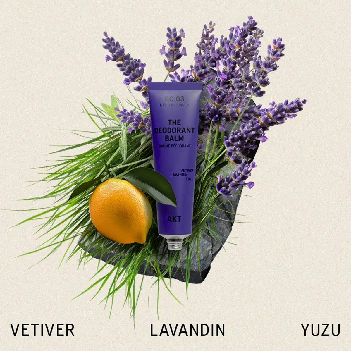 AKT Deodorant Balm SC.03 The Onsen packaging side view