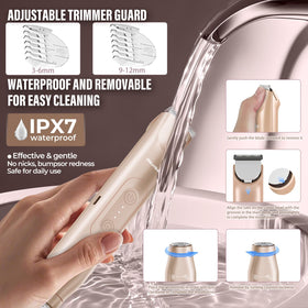 Akunbem Bikini Trimmer close-up of hypoallergenic blade