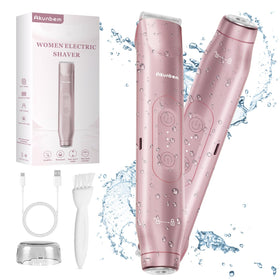 Akunbem Bikini Trimmer front view with dual head design