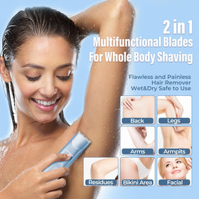 Akunbem Bikini Trimmer packaging on a countertop