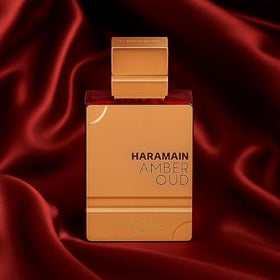 Al Haramain Amber Oud Ruby Edition bottle side view