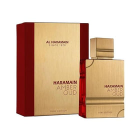 Al Haramain Amber Oud Ruby Edition Eau De Parfum 60ml bottle close-up
