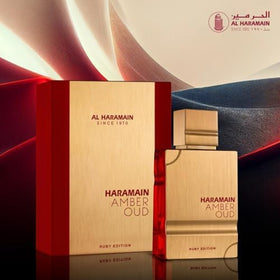 Al Haramain Amber Oud Ruby Edition Eau De Parfum 60ml lifestyle scene
